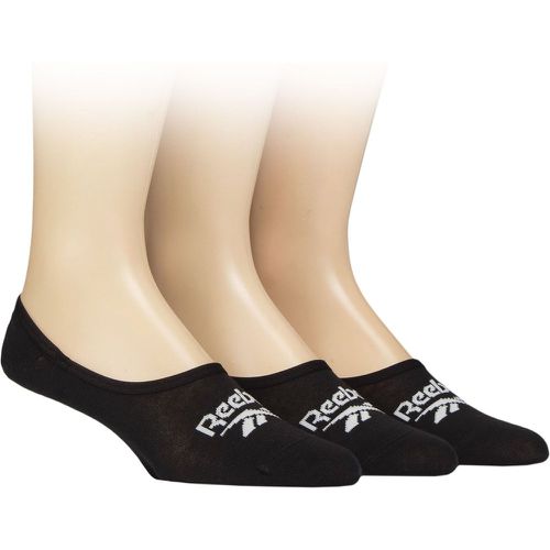 Mens and Ladies 3 Pair Essentials Cotton Ped Socks 2.5-3.5 UK - Reebok - Modalova