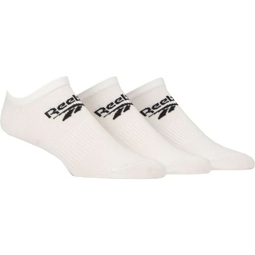 Mens and Ladies 3 Pair Core Cotton Trainer Socks 8.5-10 UK - Reebok - Modalova