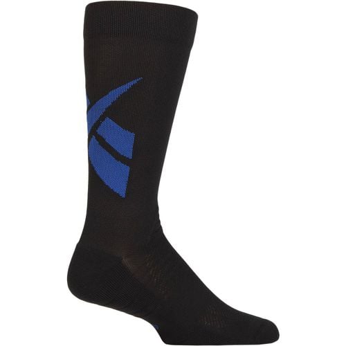 Mens and Women's 1 Pair Technical Recycled Crew Technical Fitness Socks with Arch Support / Blue 6.5-8 UK - Reebok - Modalova