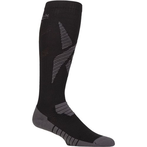 Mens and Women's 1 Pair Technical Recycled Long Technical Compression Running Socks 4.5-6 UK - Reebok - Modalova