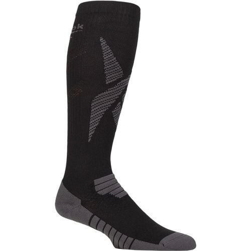 Mens and Women's 1 Pair Technical Recycled Long Technical Compression Running Socks 6.5-8 UK - Reebok - Modalova