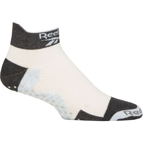 Mens and Ladies 1 Pair Technical Cotton Ankle Technical Yoga Socks / Black 2.5-3.5 UK - Reebok - Modalova