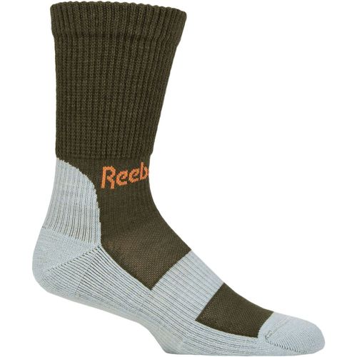 Mens and Women's 1 Pair Technical Wool Rich Crew Technical Trekking Socks / Light Blue 8.5-10 UK - Reebok - Modalova