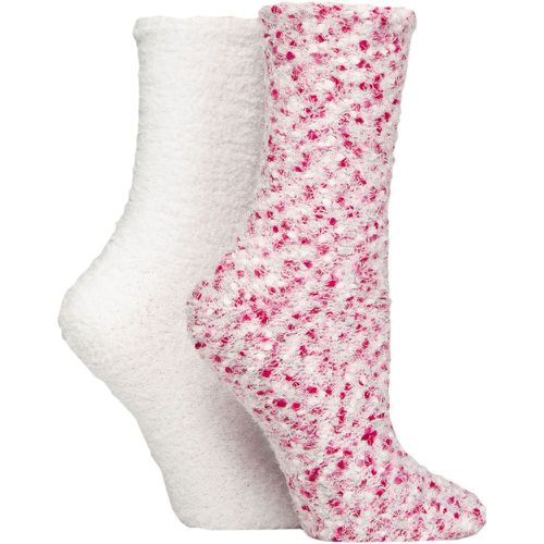 Women's 2 Pair SOCKSHOP Popcorn Cosy Lounge Socks Snow 4-8 - Wildfeet - Modalova