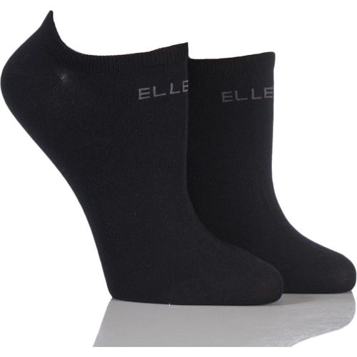 Pair Plain Bamboo No Show Socks Ladies 4-8 Ladies - Elle - Modalova