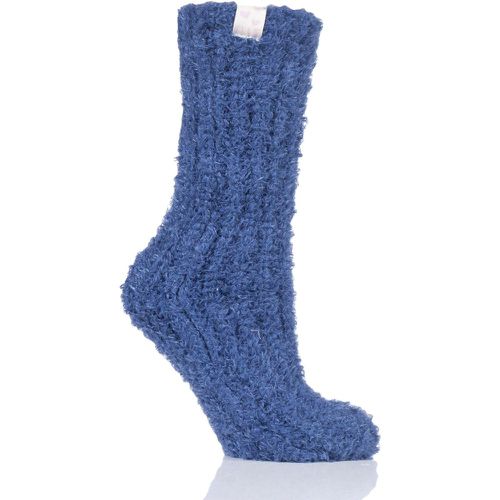 Pair Midnight Feather Slipper Socks Ladies 4-8 Ladies - Elle - Modalova