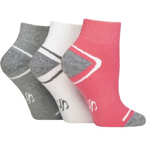 Women's 3 Pair Performance Sport Cushioned Ankle Socks Mix 4-8 - SockShop - Modalova