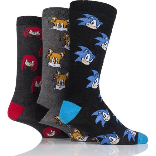Pair Sonic the Hedgehog, Knuckles and Tails Cotton Socks Unisex 11-13 Mens - Film & TV Characters - Modalova