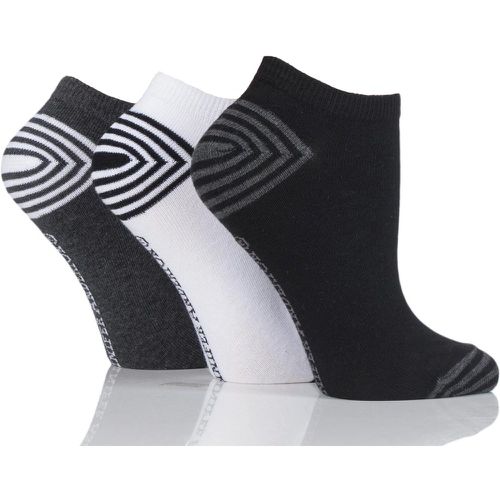 Pair Monochrome Plain Cotton Trainer Socks Ladies 4-8 Ladies - Jennifer Anderton - Modalova