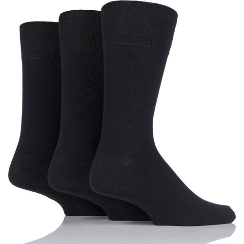 Pair Plain Socks Men's 6-11 Mens - Gentle Grip - Modalova