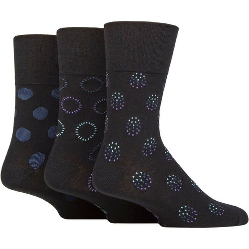 Mens 3 Pair Argyle Patterned and Striped Socks Spherical Realm 6-11 - Gentle Grip - Modalova