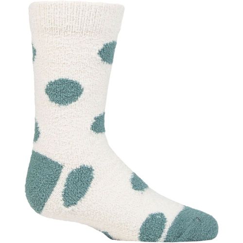 Kids 1 Pair Sammie Stripe and Spot Recycled Polyester Fluffy Socks Stone 2-3 Years - Thought - Modalova
