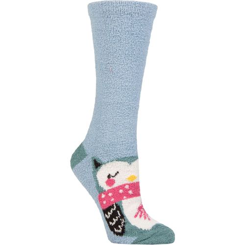 Ladies 1 Pair Billie Animal Recycled Polyester Fluffy Socks Foam 4-7 - Thought - Modalova