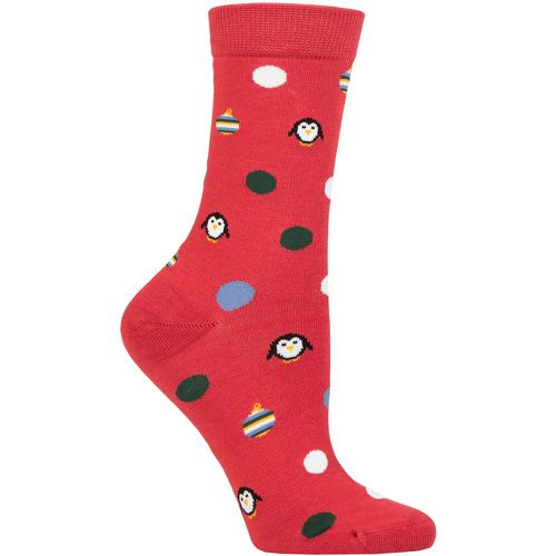 Women's 1 Pair Neva Penguin Bamboo Socks Brick 4-7 - Thought - Modalova