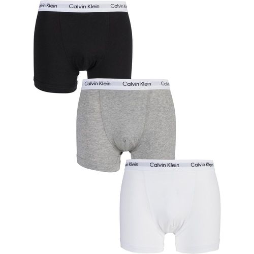 Pack Black / White / Grey Cotton Stretch Trunks Men's Medium - Calvin Klein - Modalova