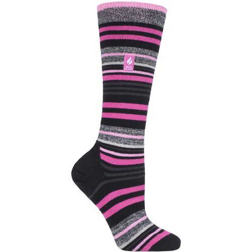 Women's 1 Pair SOCKSHOP 1.0 TOG Apres Ski Ultra Lite Ski Socks Black Stripe 4-8 Ladies - Heat Holders - Modalova