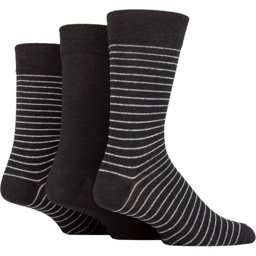 Mens 3 Pair SOCKSHOP 100% Recycled Fine Stripe Cotton Socks 7-11 Mens - TORE - Modalova