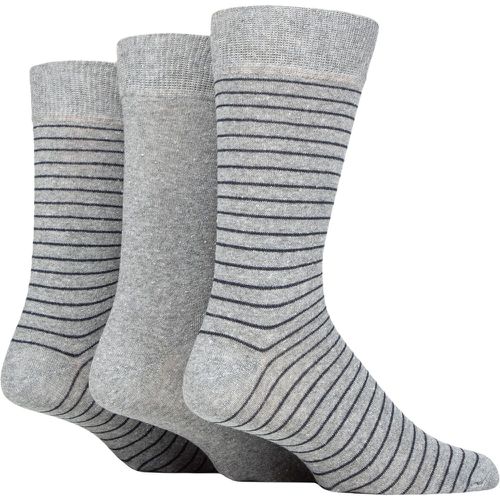 Mens 3 Pair SOCKSHOP 100% Recycled Fine Stripe Cotton Socks 7-11 Mens - TORE - Modalova