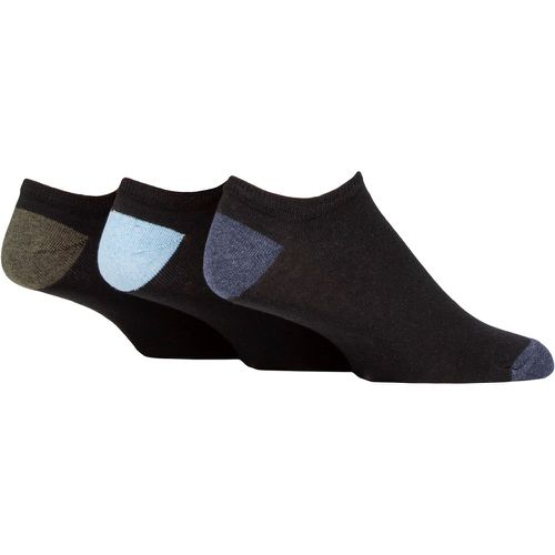 Mens 3 Pair SOCKSHOP 100% Recycled Heel and Toe Cotton Trainer Socks 7-11 Mens - TORE - Modalova