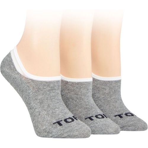 Ladies 3 Pair SOCKSHOP 100% Recycled Plain Cotton High Cut Ped Socks 4-8 Ladies - TORE - Modalova