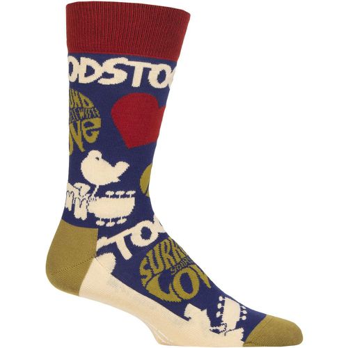 Music Collection 1 Pair Woodstock Cotton Socks Surround Yourself One Size - SockShop - Modalova