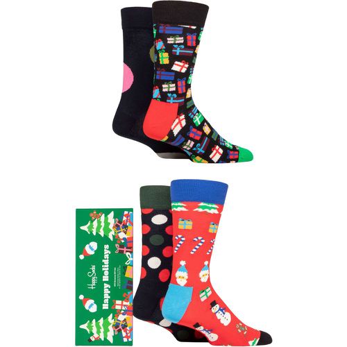 Mens and Ladies 4 Pair Gift Bonanza Gift Boxed Socks Multi 4-7 Unisex - Happy Socks - Modalova