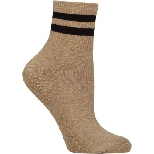 Women's 1 Pair Tavi Noir Aria Grip Socks Camel Small - SockShop - Modalova