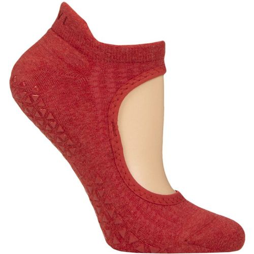 Women's 1 Pair Tavi Noir Emma Breeze Organic Cotton Yoga Socks with Grip Spice Small - SockShop - Modalova