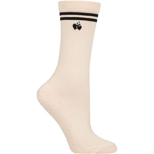 Women's 1 Pair Jess Grip Socks Heart To Heart 6-8.5 Ladies - Tavi Noir - Modalova