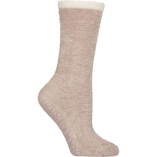 Women's 1 Pair Tavi Noir Grip Lounge Socks Soft Blush One Size - SockShop - Modalova