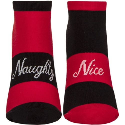 Women's 1 Pair Tavi Noir Savvy Organic Cotton Low Rise Yoga Socks with Grip Naughty / Nice Small - SockShop - Modalova