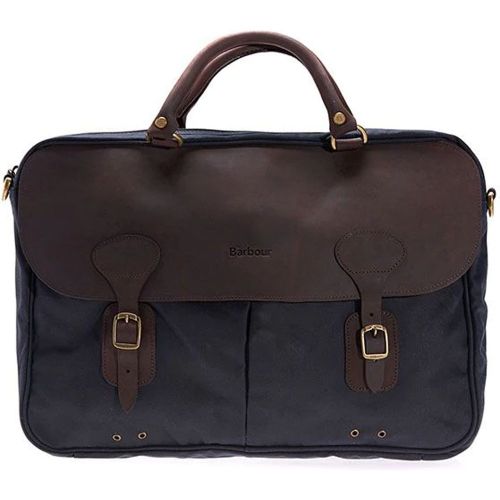 Unisex Wax Leather Briefcase One Size - Barbour - Modalova