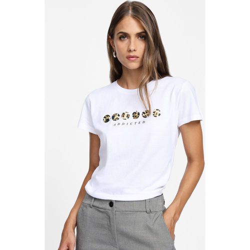 T-shirt a maniche corte con stampa - Please - Modalova