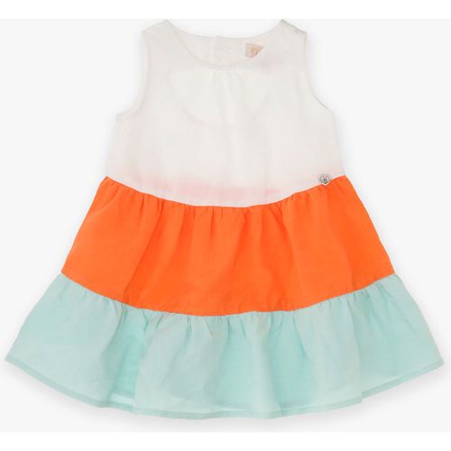 Mini abito baby smanicato fantasia multicolor con scollo tondo - Please - Modalova