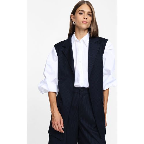 Gilet lungo con tasche frontali - Please - Modalova