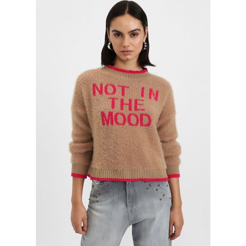 Pullover con stampa frontale e dettagli - Please - Modalova