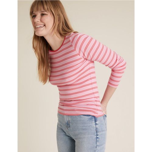 Pure Cotton Striped Regular Fit Top pink - Marks & Spencer - Modalova