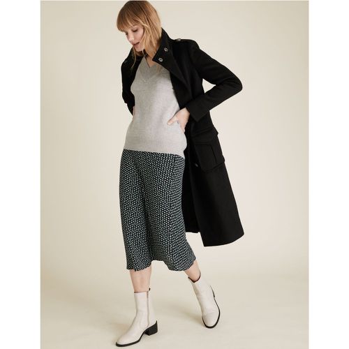 Geometric Midi Slip Skirt black - Marks & Spencer - Modalova
