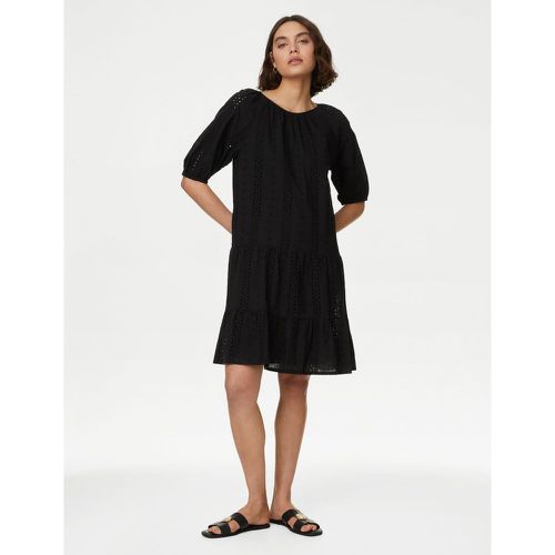 Jersey Pleated Midi Skirt black - Marks & Spencer - Modalova