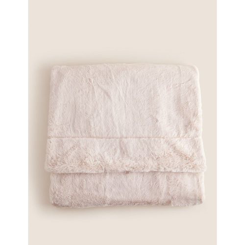 Supersoft Faux Fur Throw pink - Marks & Spencer - Modalova