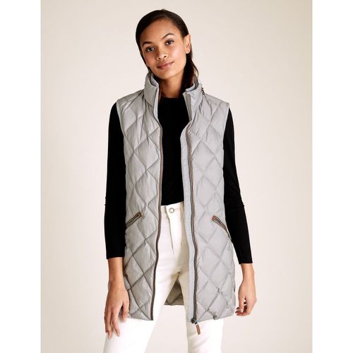 Feather & Down Quilted Longline Gilet grey - Marks & Spencer - Modalova