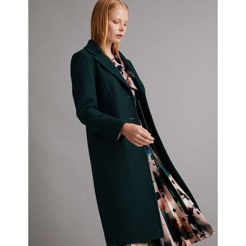 Wool Tailored Coat with Cashmere green - Marks & Spencer - Modalova