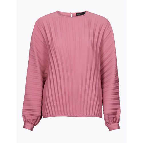 Pleated Long Sleeve Shell Top pink - Marks & Spencer - Modalova