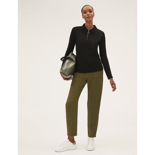 Tencel™ Tapered Ankle Grazer Trousers green - Marks & Spencer - Modalova