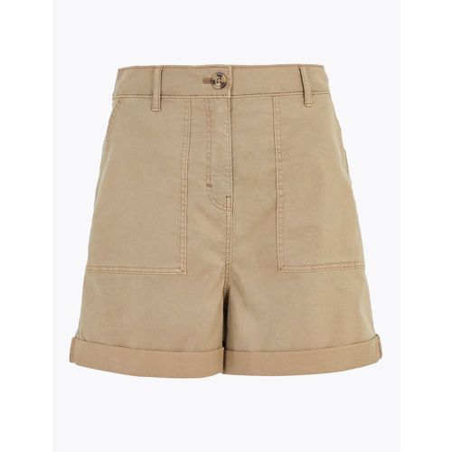Cotton Blend Cargo Chino Shorts brown - Marks & Spencer - Modalova