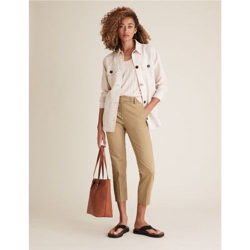 Mia Slim Cotton 7/8 Trousers brown - Marks & Spencer - Modalova