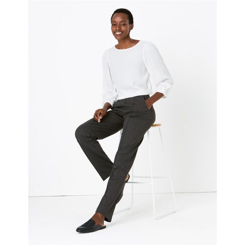 Ponte Straight Leg Trousers grey - Marks & Spencer - Modalova