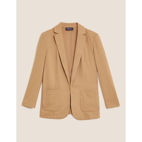 Jersey Single Breasted Blazer brown - Marks & Spencer - Modalova