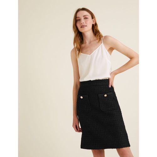 Wool Tweed Textured Mini A-Line Skirt - Marks & Spencer - Modalova