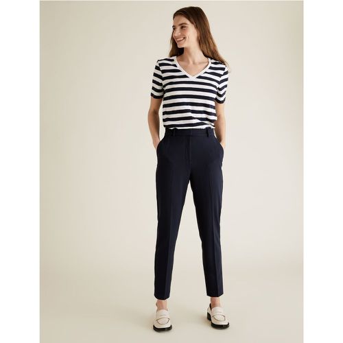 PETITE Slim Fit Ankle Grazer Trousers navy - Marks & Spencer - Modalova